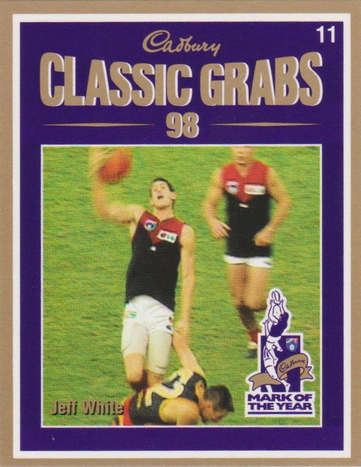 Jeff White, Cadbury Classic Grabs, 1999 Select AFL