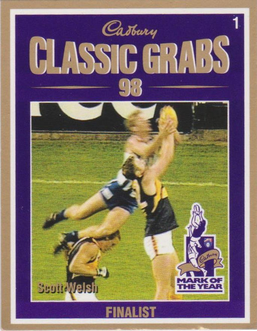Scott Welsh, Cadbury Classic Grabs, 1999 Select AFL