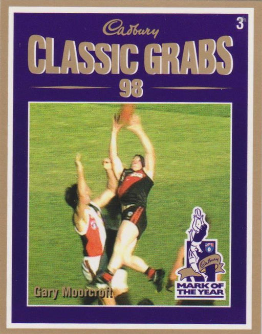 Gary Moorcroft, Cadbury Classic Grabs, 1999 Select AFL