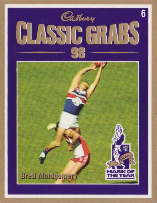 Brett Montgomery, Cadbury Classic Grabs, 1999 Select AFL