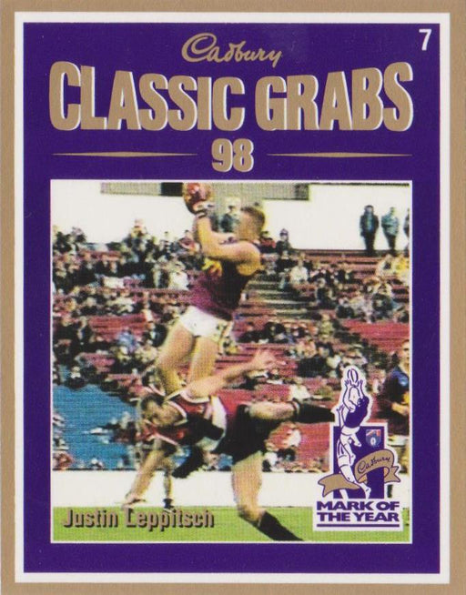 Justin Leppitsch, Cadbury Classic Grabs, 1999 Select AFL