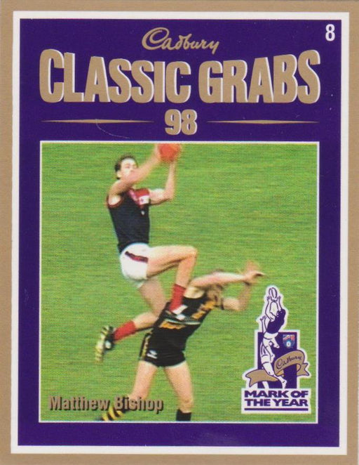 Matthew Bishop, Cadbury Classic Grabs, 1999 Select AFL