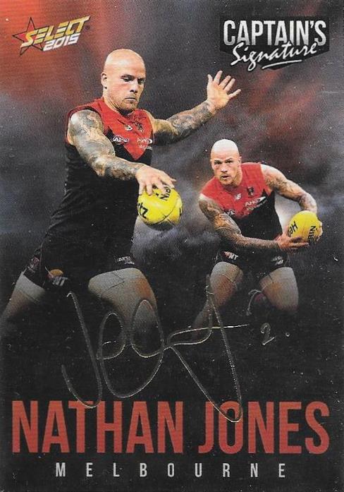 Nathan Jones, Foil Captains Signature, 2015 Select AFL Digital Series