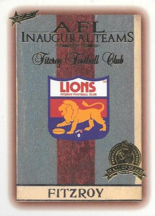 Fitzroy Inaugural Team Hall of Fame card, 1996 Select AFL