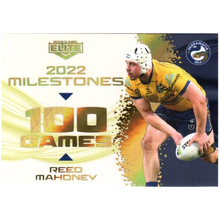 Reed Mahoney, Milestones Case Card, 2023 TLA Elite NRL Rugby League