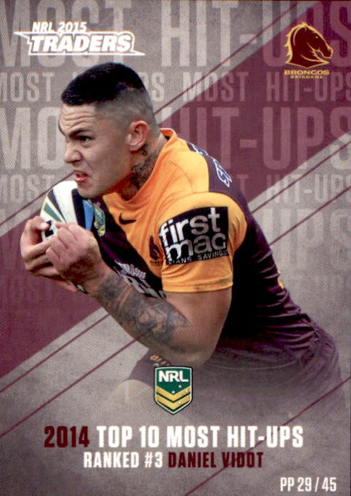 Daniel Vidot, #29, Pieces of the Puzzle, 2015 ESP Traders NRL