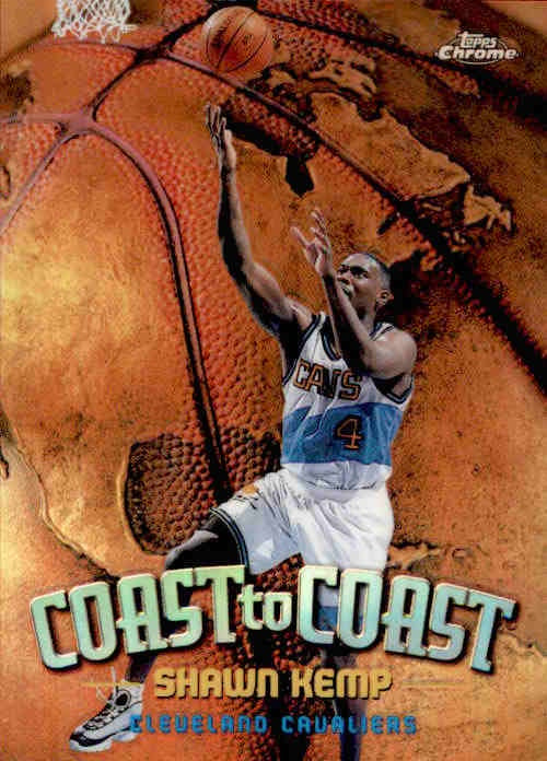 Shawn Kemp, Coast to Coast Refractor, 1998-99 Topps Chrome Basketball NBA