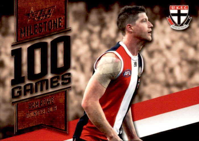 Sam Rowe, 100 Games Milestone, 2020 Select AFL Footy Stars