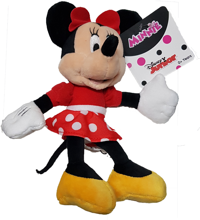 Disney Junior Minnie Mouse with Red Dotty Dress Small Plush Toy
