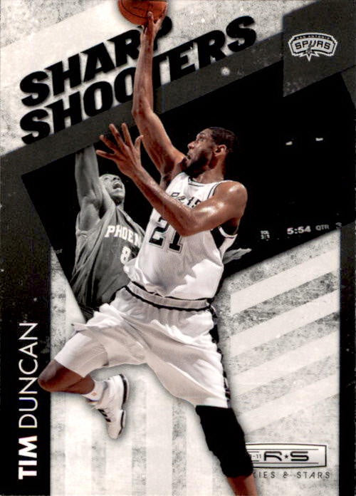 Tim Duncan, Sharp Shooters, 2010-11 Panini Rookies & Stars Basketball NBA