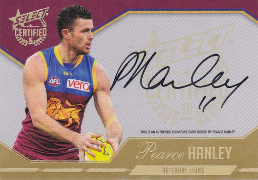 Pearce Hanley, Certified Signature, 2016 Select AFL Certified