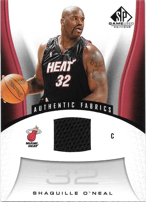 Shaquille O'Neal, Authentic Fabrics (Black JSY), 2006-07 UD SP Game Used Basketball NBA