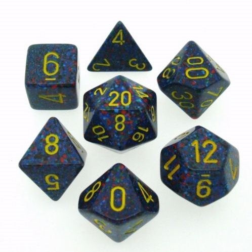 CHX 25366 Speckled Polyhedral Twilight 7-Die Set