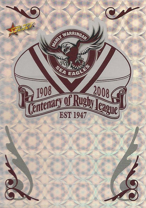 Manly Sea Eagles, Club Logo, 2008 Select NRL Centenary of Rugby League