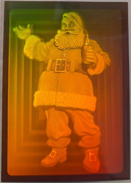Santa Clause, 3D Hologram, 1995 Collect-a-Card Super Premium Coca-Cola