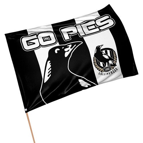 COLLINGWOOD MAGPIES GAME DAY FLAG