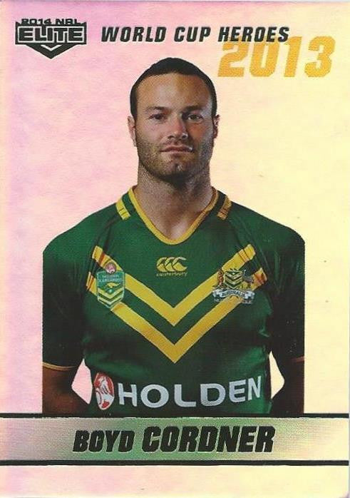 Boyd Cordner, World Cup Heroes Parallel, 2014 ESP Elite NRL