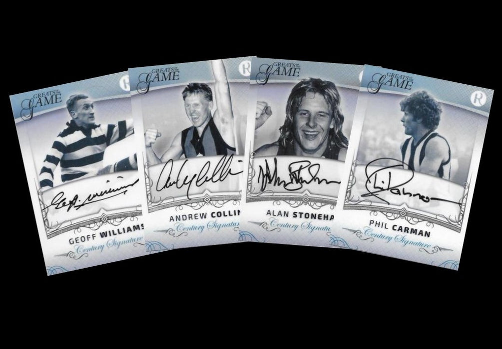 Complete Century Signature Set, 2017 Regal Football Greats of the Game