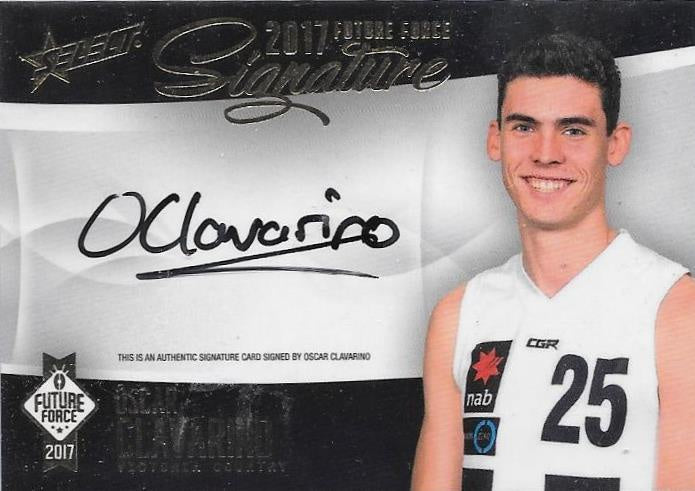 Oscar Clavarino, Gold Signature, 2017 Select AFL Future Force