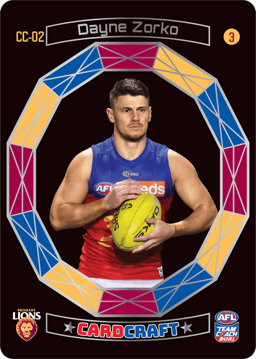 Dayne Zorko, #3, Craft Card, 2021 Teamcoach AFL