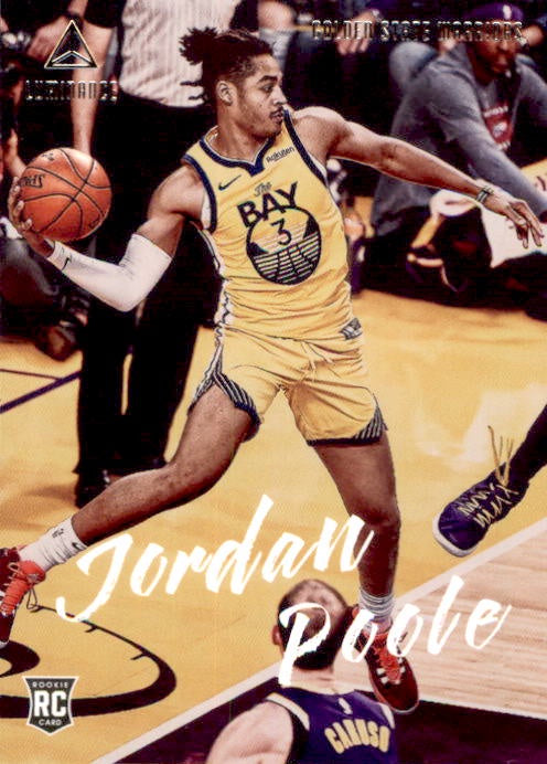 Jordan Poole, RC, Luminance, 2019-20 Panini Chronicles NBA Basketball