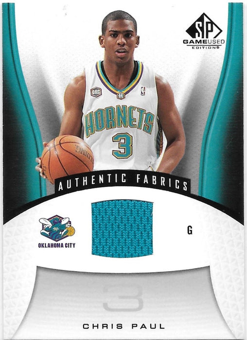 Chris Paul, Authentic Fabrics, 2006-07 UD SP Game Used Basketball NBA