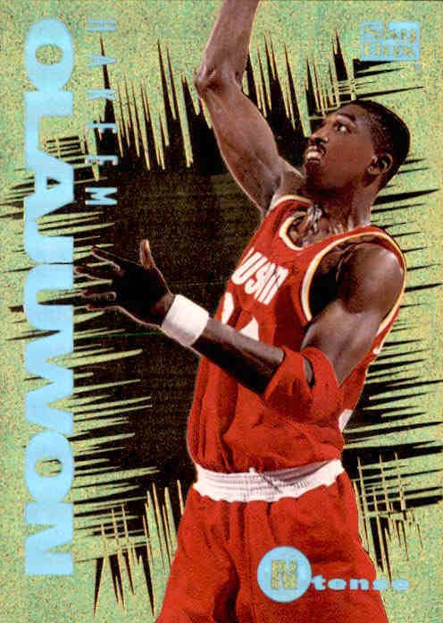 Hakeem Olajuwon, Ntense, 1995 Skybox Emotion Basketball NBA