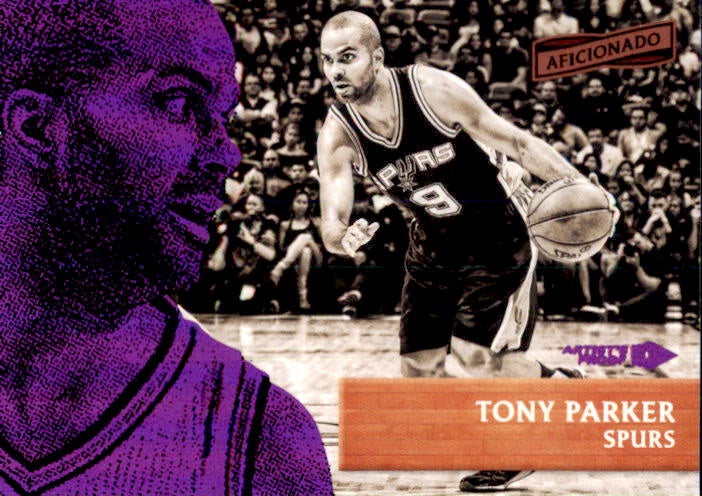 Tony Parker, Purple Artist Proof, 2016-17 Panini Aficionado Basketball