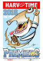 Cronulla Sharks, 2016 NRL Premiers, Harv Time Poster 