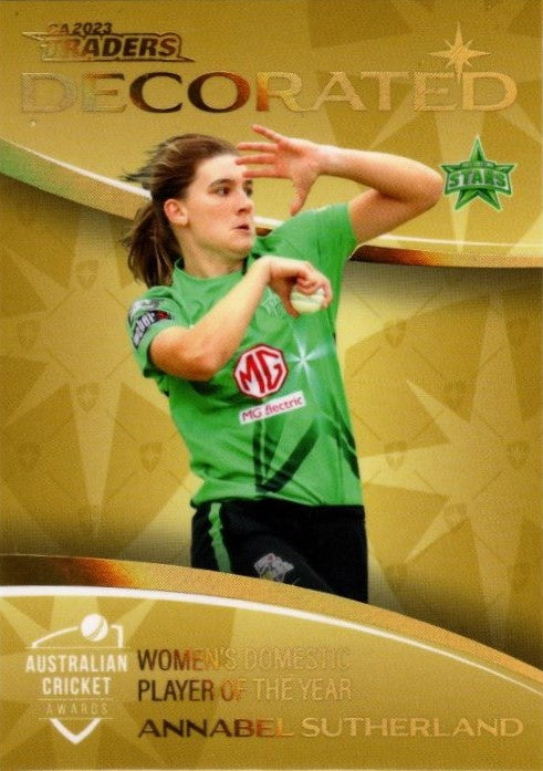 Annabel Sutherland, #11, Decorated Parallel, 2023-24 TLA Traders Cricket