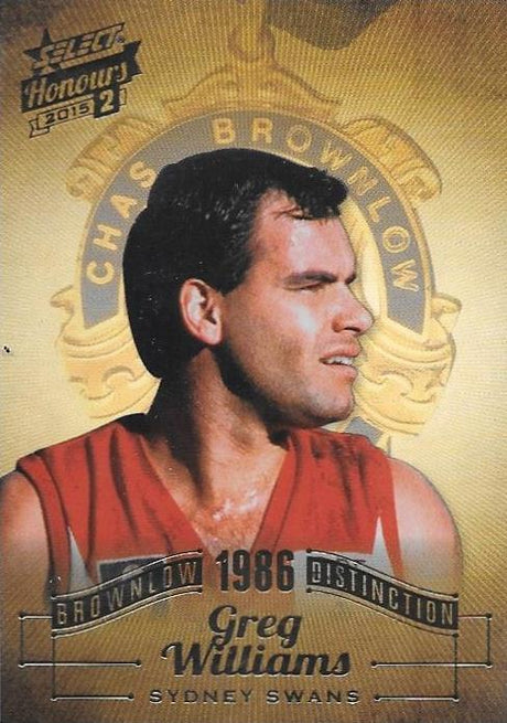 Greg Williams, Brownlow Distinction, 2015 Select AFL Honours 2