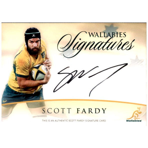 Scott Fardy, Wallabies Signatures, 2016 Tap'n'Play ARU Rugby Union