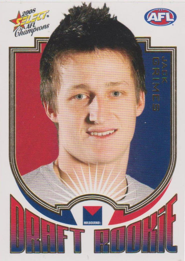 2008 Select AFL Champions, Draft Rookie, Jack Grimes