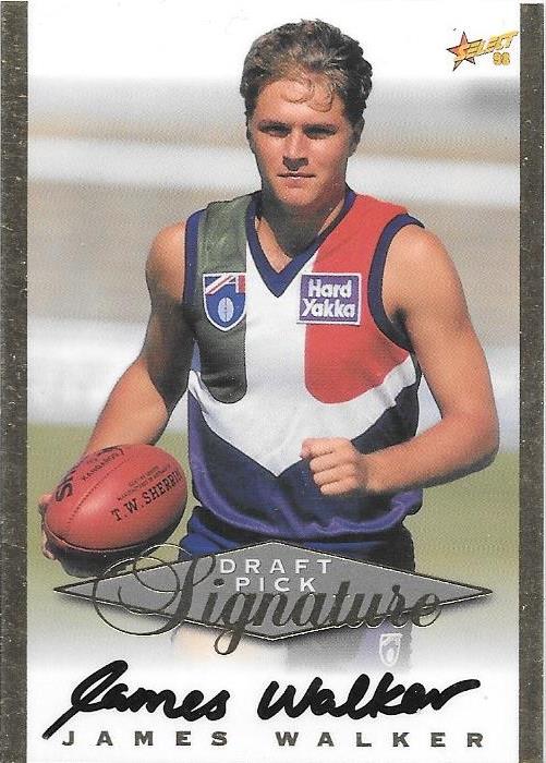 James Walker, Draft Signature card, 1998 Select AFL