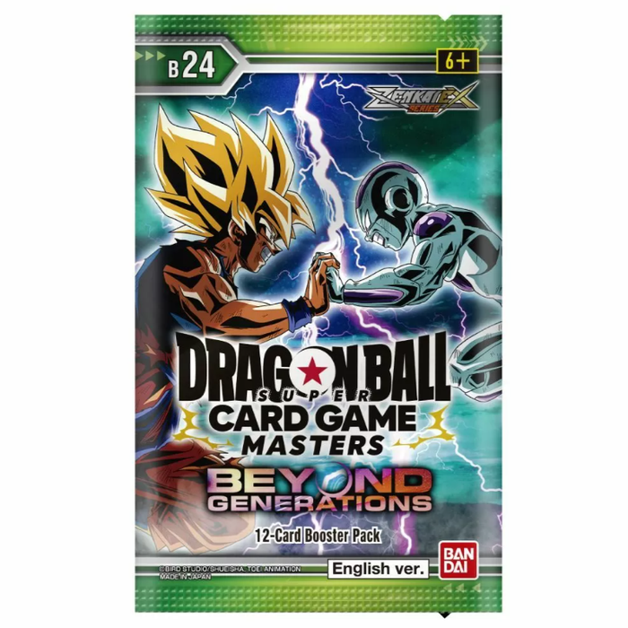 Dragon Ball Super Card Game Masters Zenkai Series EX Beyond Generations Set 07 Booster Pack
