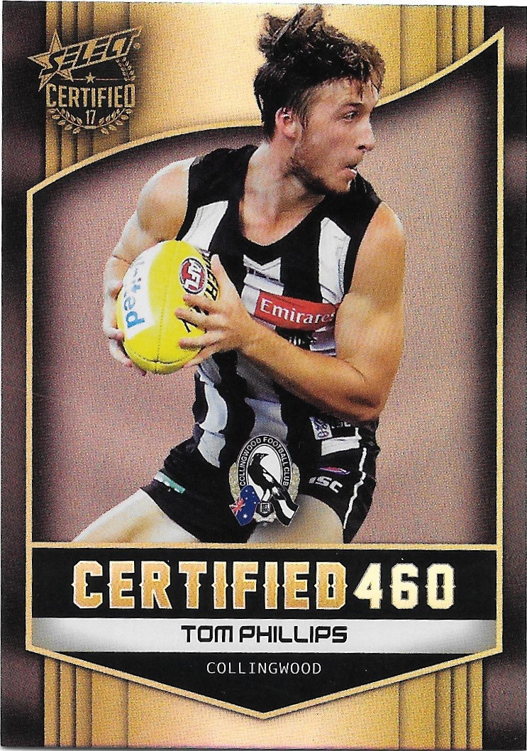 Tom Phillips, Certified 460, 2017 Select AFL Certified