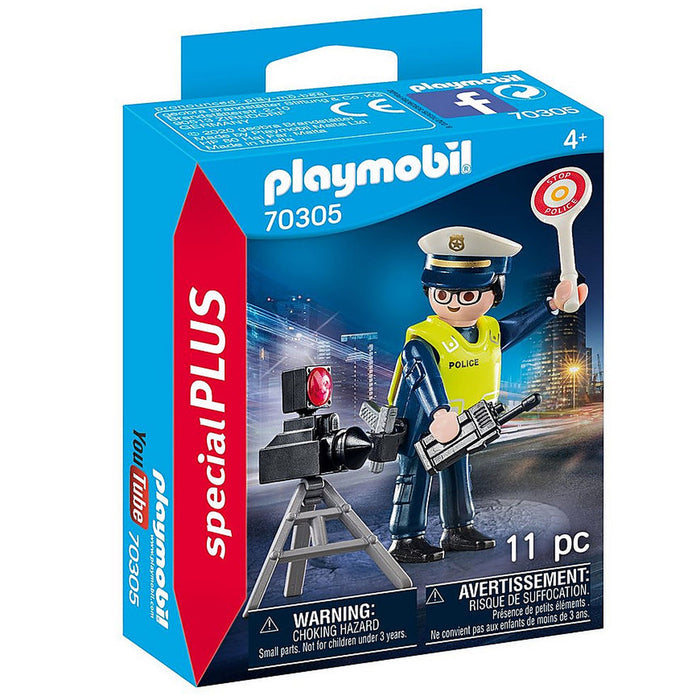 Playmobil 70305 - Police Officer with Speed Trap