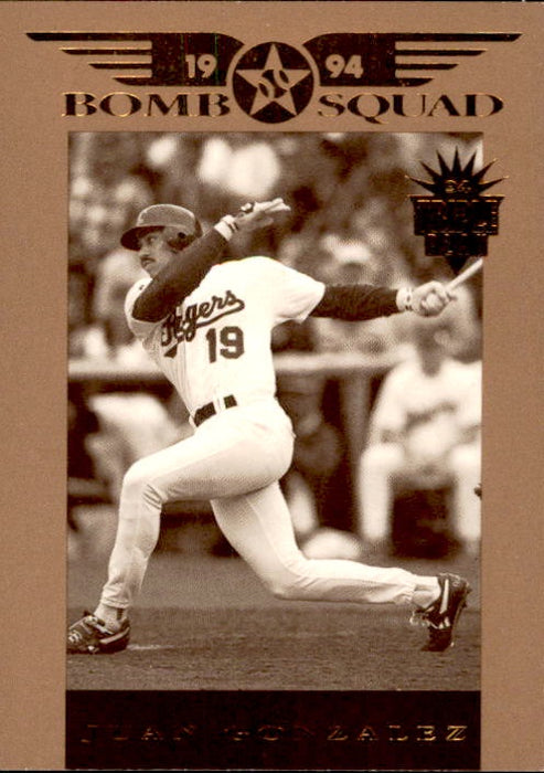 Juan Gonzalez, Bomb Squad, 1994 Donruss Baseball MLB