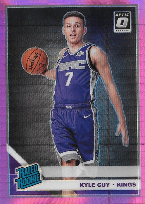 Kyle Guy, Rated Rookie, Pink Hyper Prizm, 2019-20 Panini Donruss Optic Basketball NBA