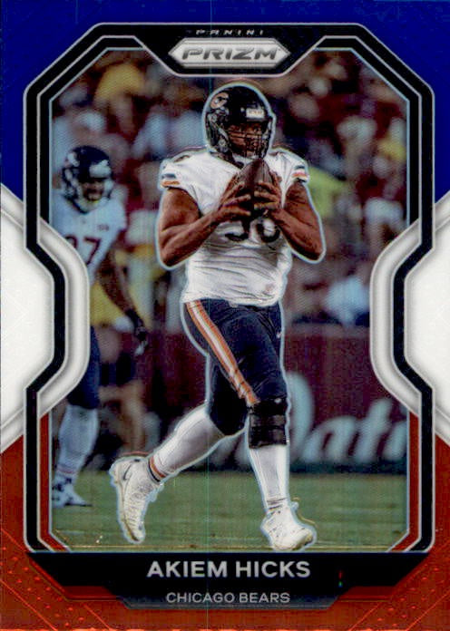 Akiem Hicks, Red White Blue Prizm, 2020 Panini Prizm Football NFL