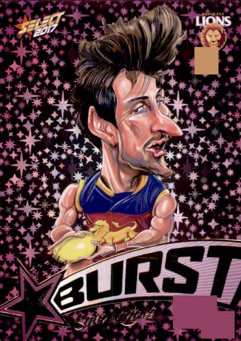 Sam Mayes, Purple Starburst Caricatures, 2017 Select AFL Stars