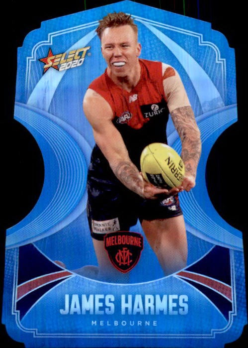 James Harmes, Ice Blue Diecuts, 2020 Select AFL Footy Stars