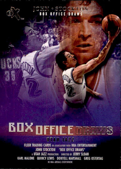 John Stockton, Box Office, 2001-02 Fleer eX Basketball NBA