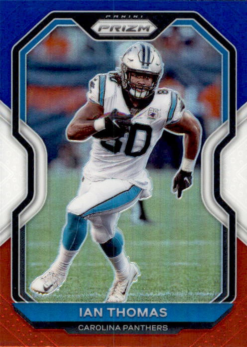 Ian Thomas, Red White Blue Prizm, 2020 Panini Prizm Football NFL