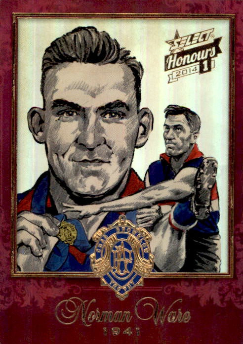 Norman Ware, Brownlow Sketch, 2014 Select AFL Honours 1