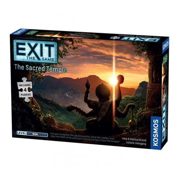 Exit the Game The Sacred Temple (Jigsaw Puzzle and Game)