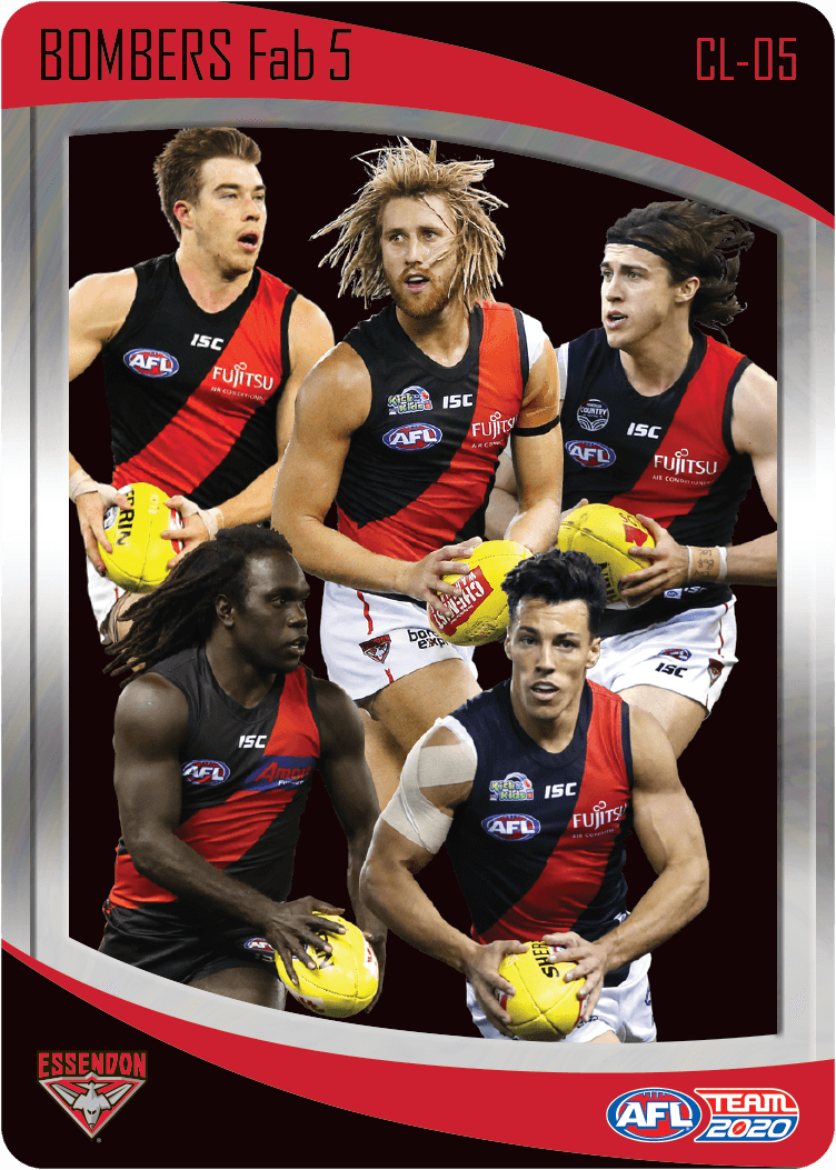 Essendon Bombers, Fab 5 Checklist, 2020 Teamcoach AFL
