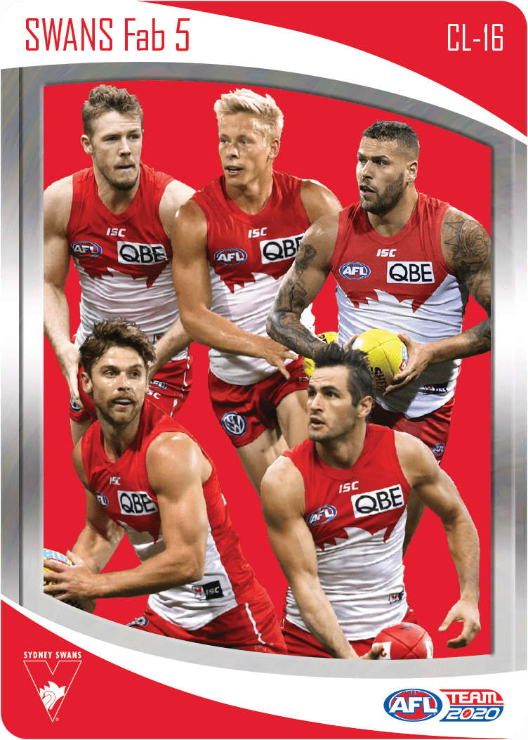 Sydney Swans, Fab 5 Checklist, 2020 Teamcoach AFL