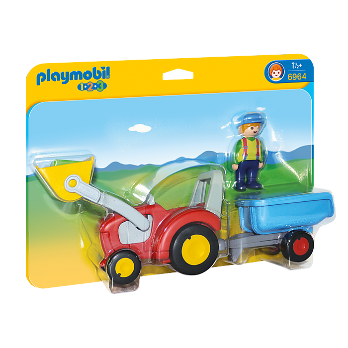 Playmobil 6964 - 1.2.3 Tractor with Trailer