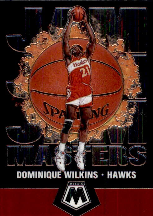 Dominique Wilkins, Paul George, Jam Masters, 2019-20 Panini Mosaic Basketball NBA